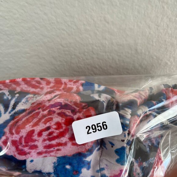 Fuzzi by jean paul gaultier Floral Print Off-Shoulder Chiffon Blouse 38 - Picture 13 of 13